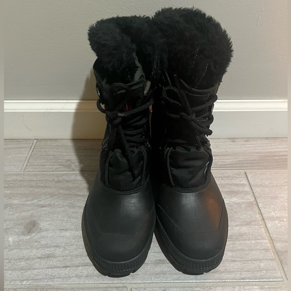 SOREL Black Snow Boots  Women’s Size 8 - Picture 15 of 16